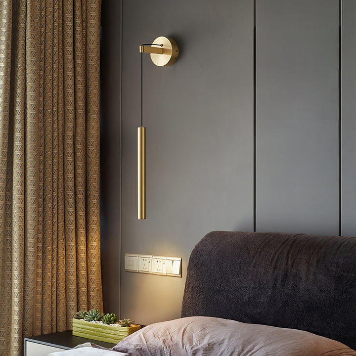 Mosiężna Lampa Ścienna Line