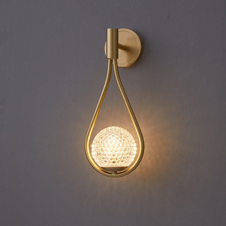 Lampa ścienna z mosiądzu