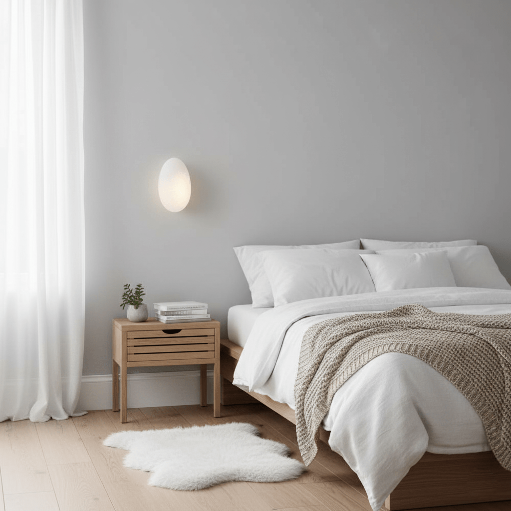 Lampa Ścienna z Bąbelkowego Szkła