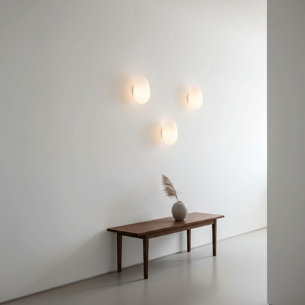 Lampa Ścienna z Bąbelkowego Szkła