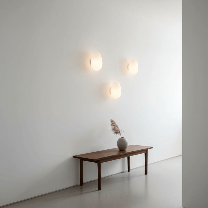 Lampa Ścienna z Bąbelkowego Szkła