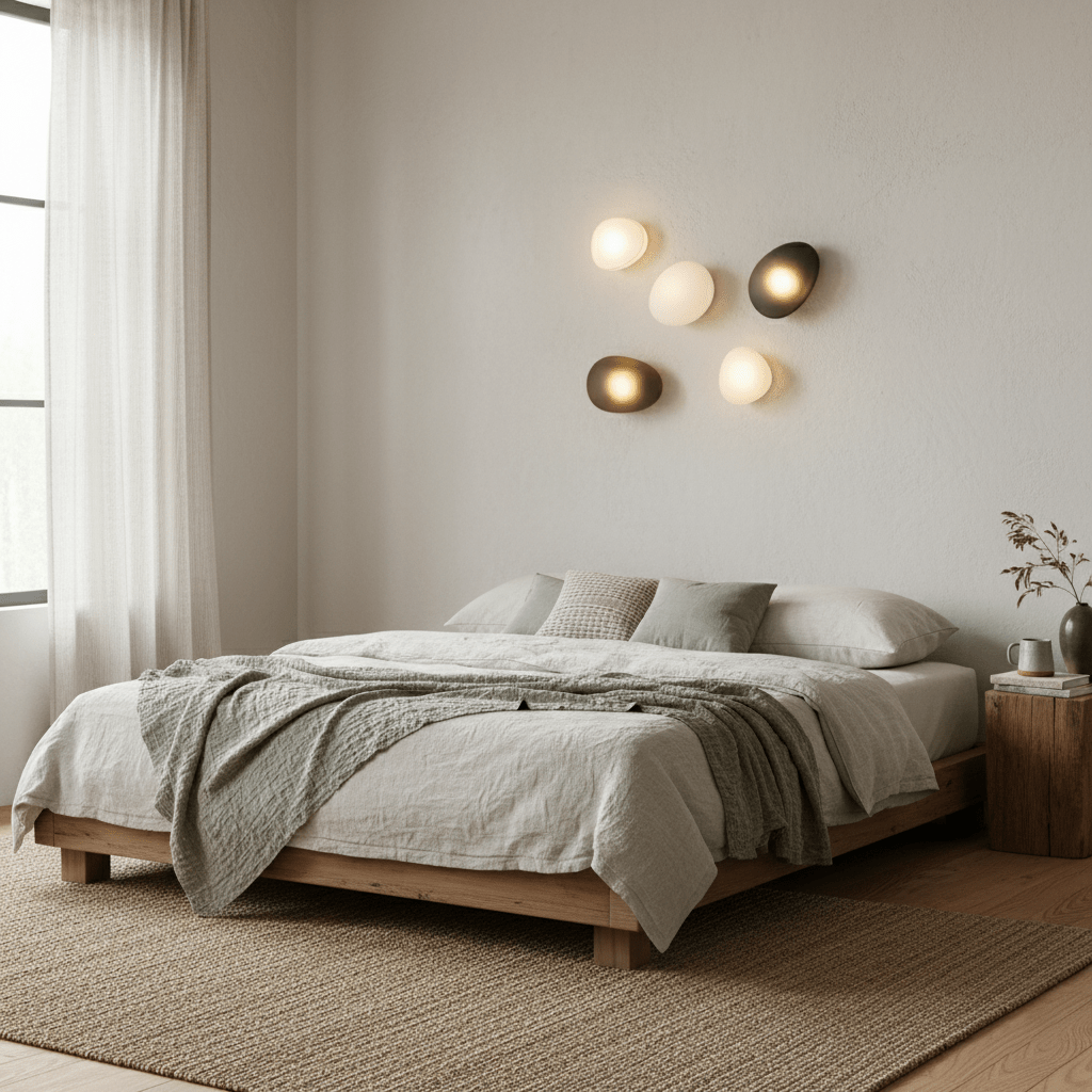 Lampa Ścienna z Bąbelkowego Szkła