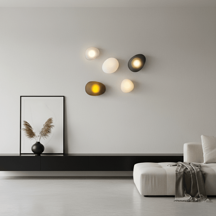 Lampa Ścienna z Bąbelkowego Szkła