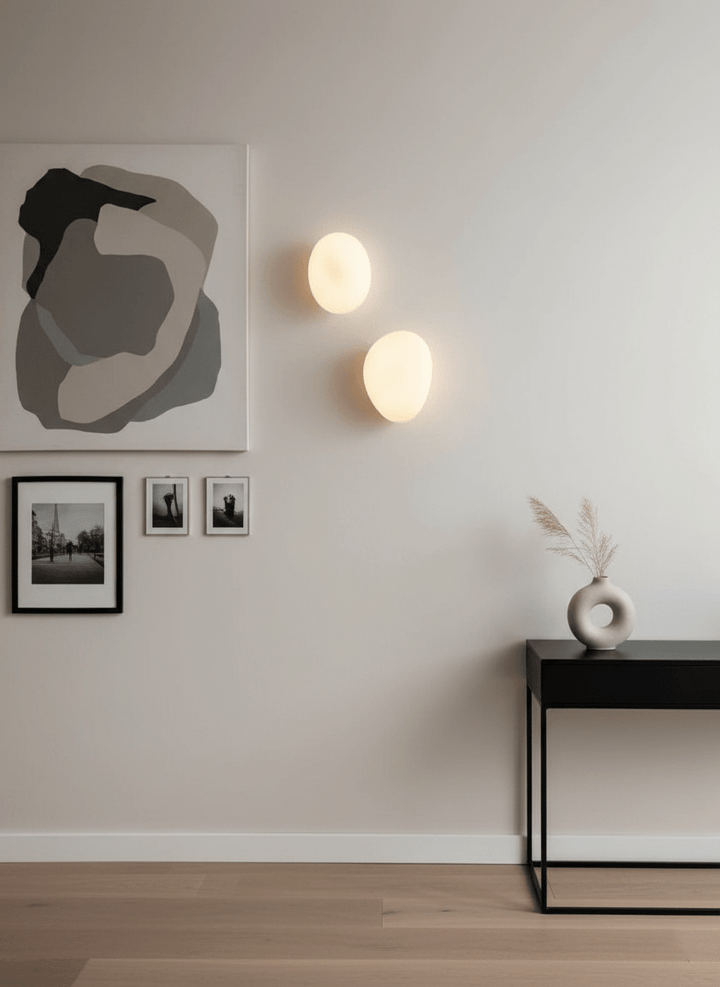 Lampa Ścienna z Bąbelkowego Szkła