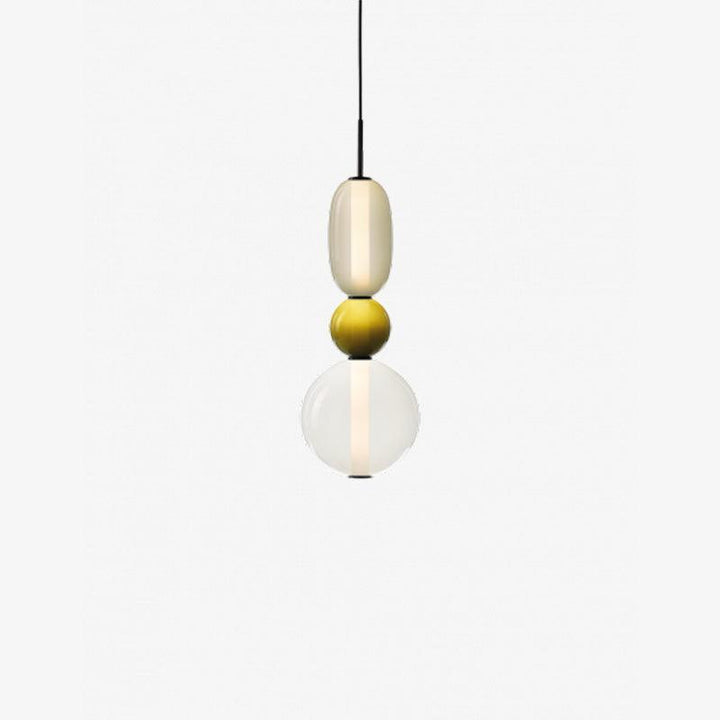 Lampa wisząca z cukrowego szkła