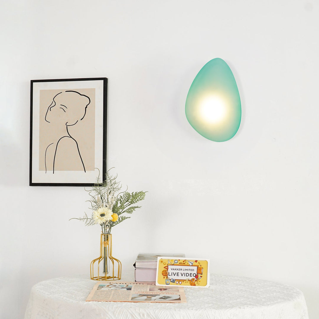 Lampa Ścienna z Bąbelkowego Szkła