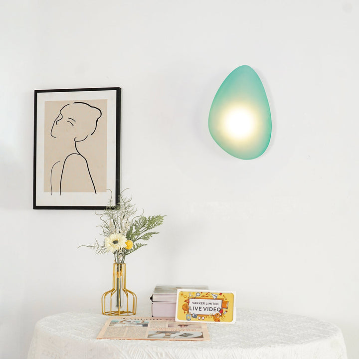 Lampa Ścienna z Bąbelkowego Szkła