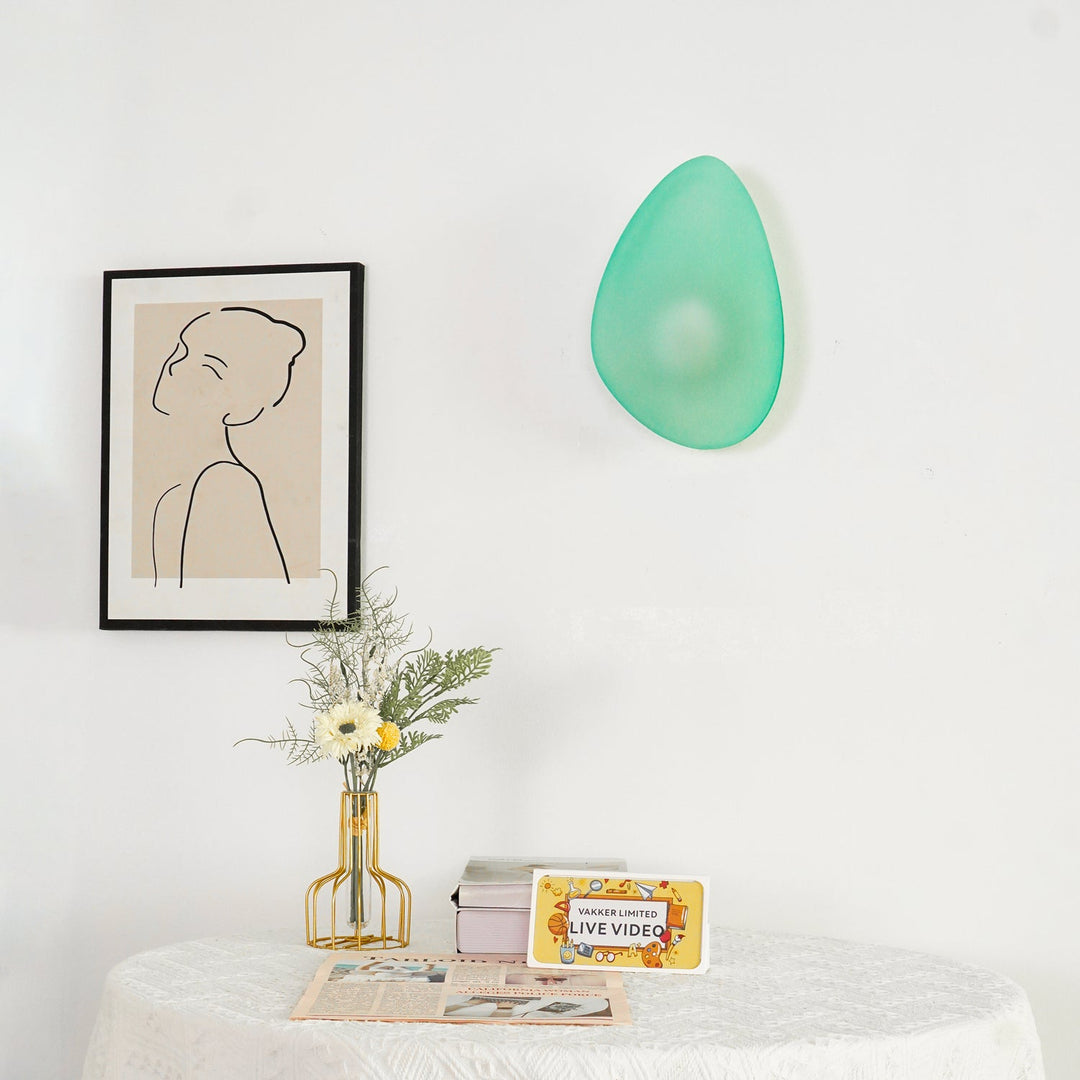 Lampa Ścienna z Bąbelkowego Szkła