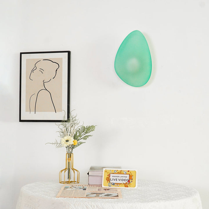 Lampa Ścienna z Bąbelkowego Szkła
