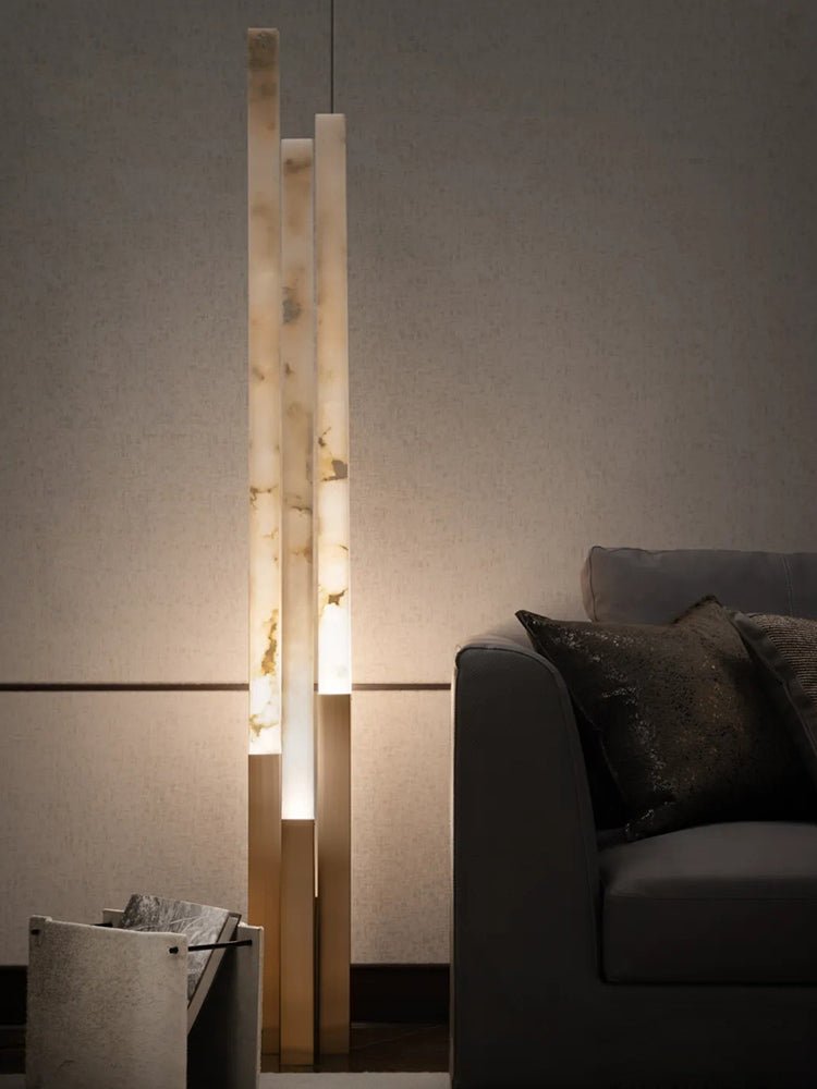 Lampa podłogowa Callisto Alabaster