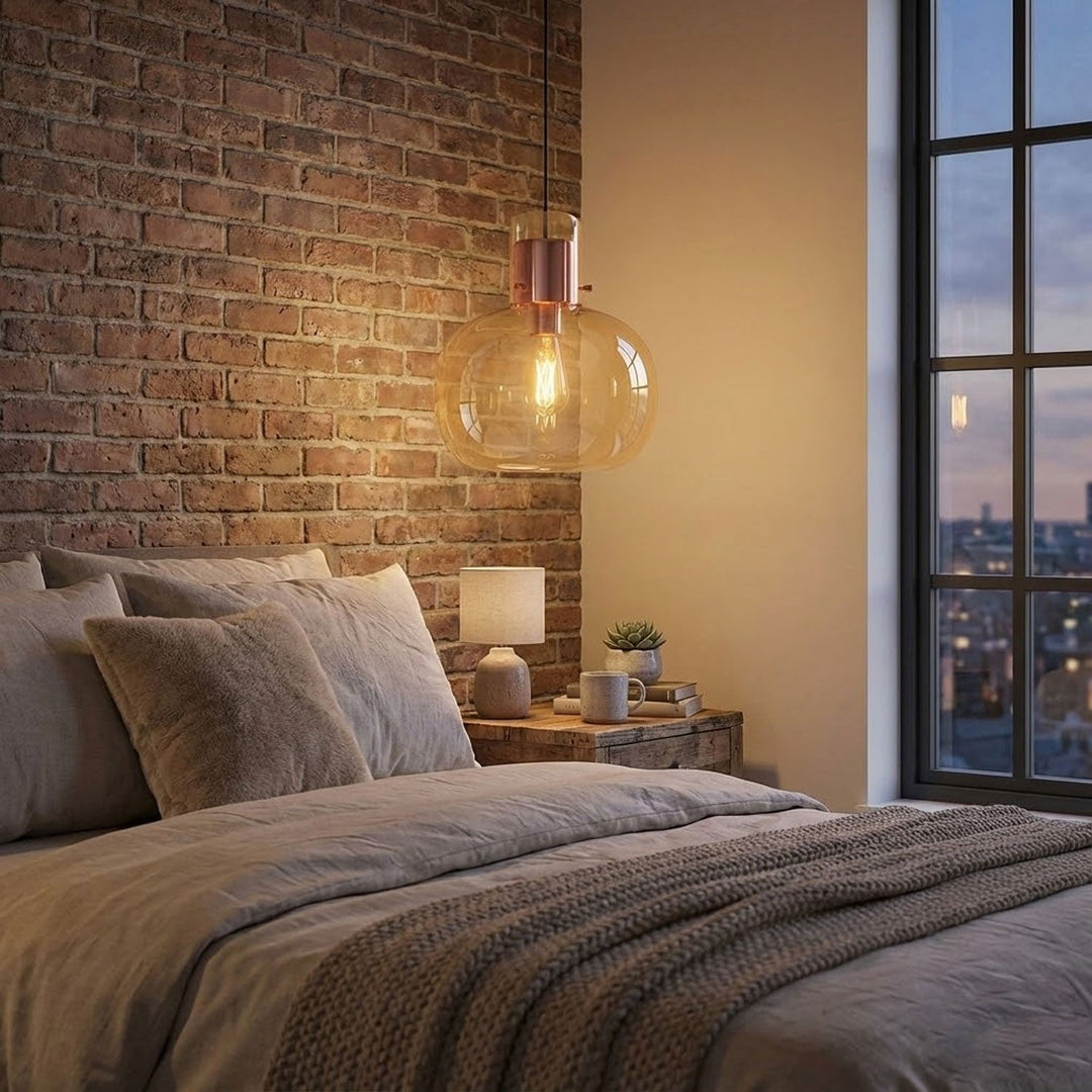 Lampa wisząca Cambre ze szkła
