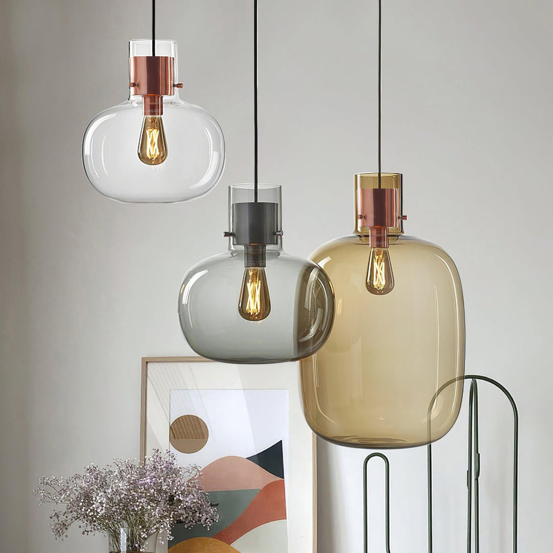 Lampa wisząca Cambre ze szkła