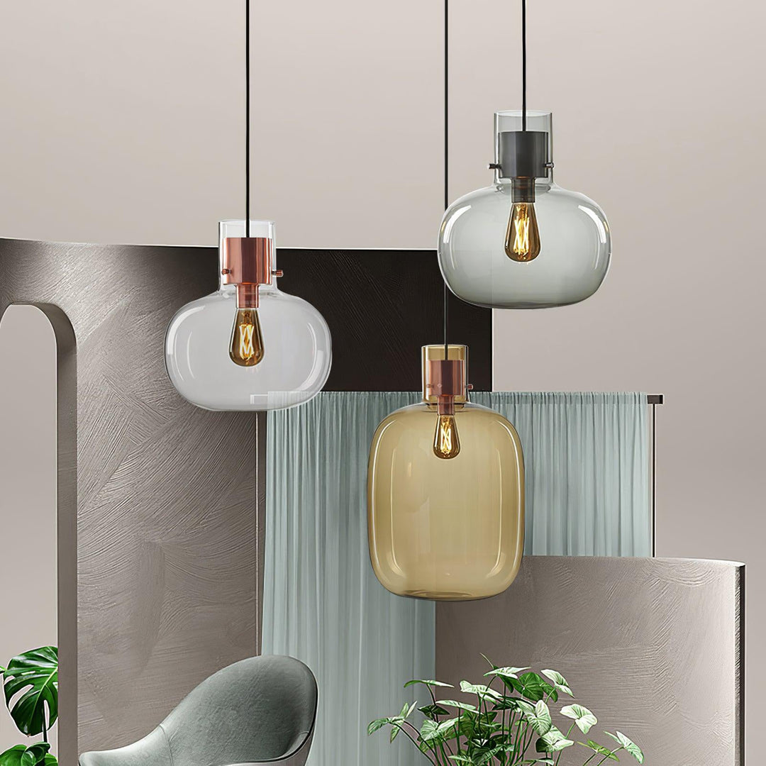 Lampa wisząca Cambre ze szkła