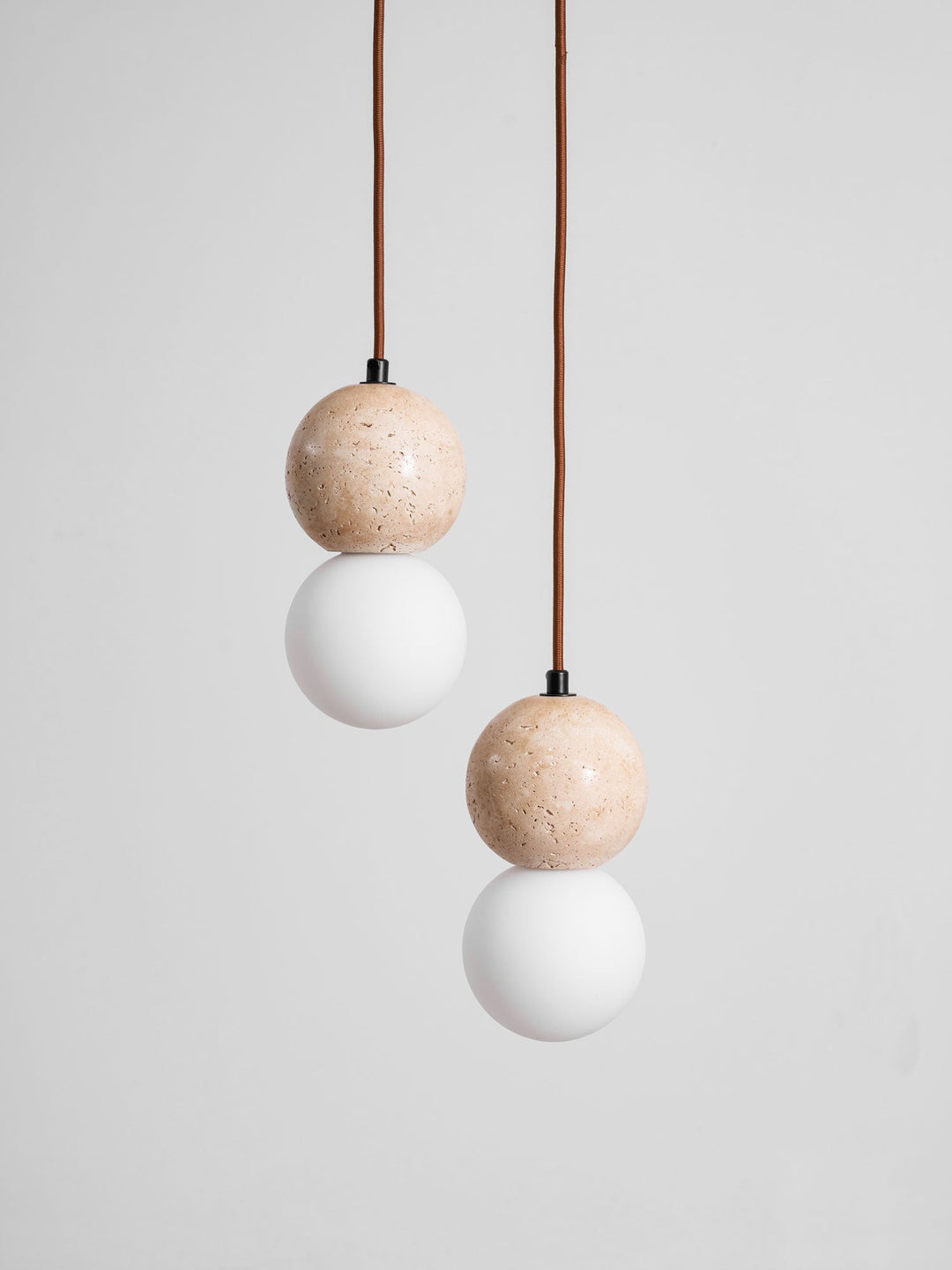 Lampa Wisząca Camille z Travertynu