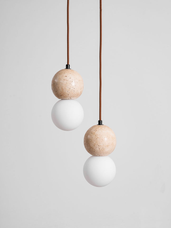 Lampa Wisząca Camille z Travertynu