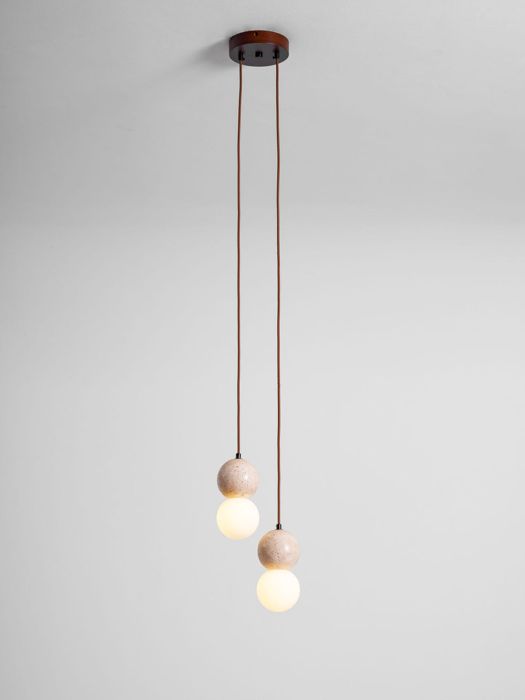 Lampa Wisząca Camille z Travertynu