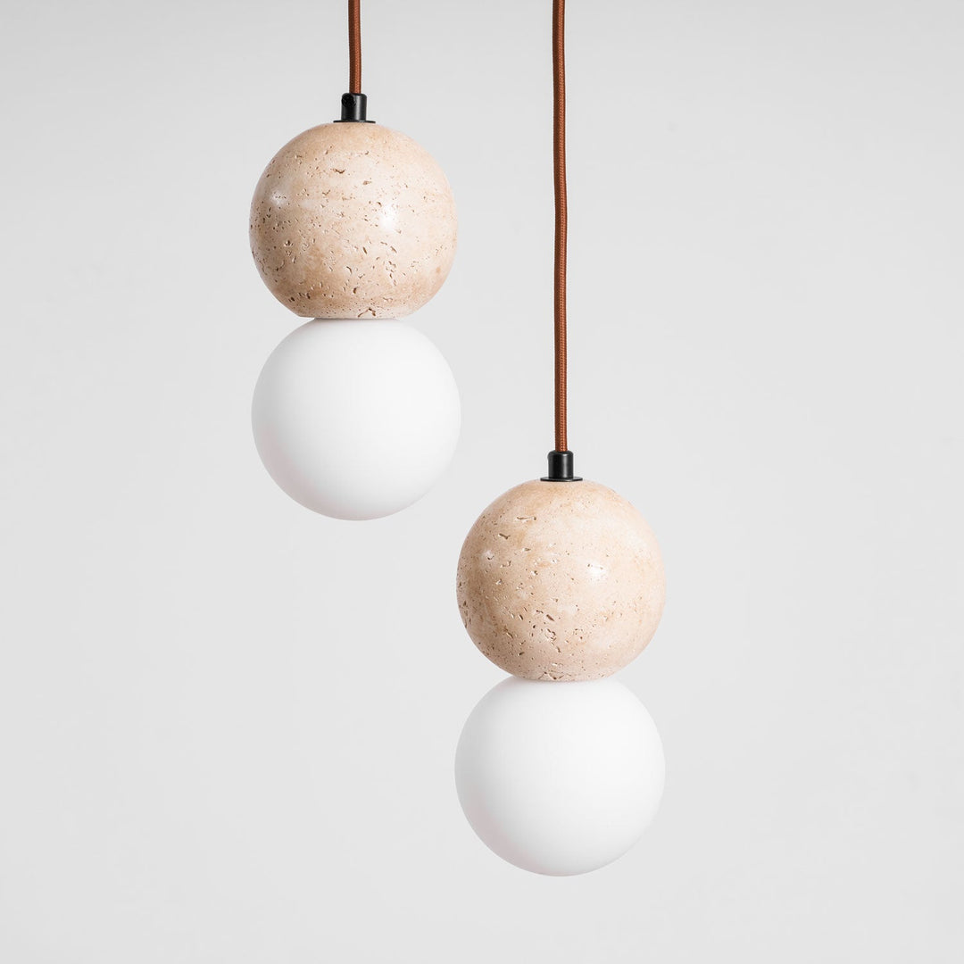 Lampa Wisząca Camille z Travertynu