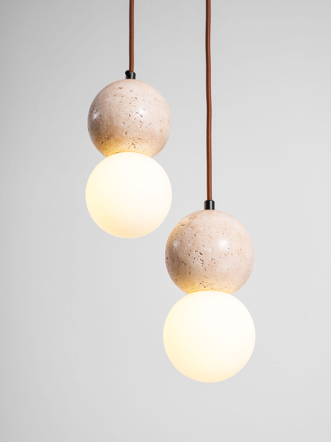 Lampa Wisząca Camille z Travertynu