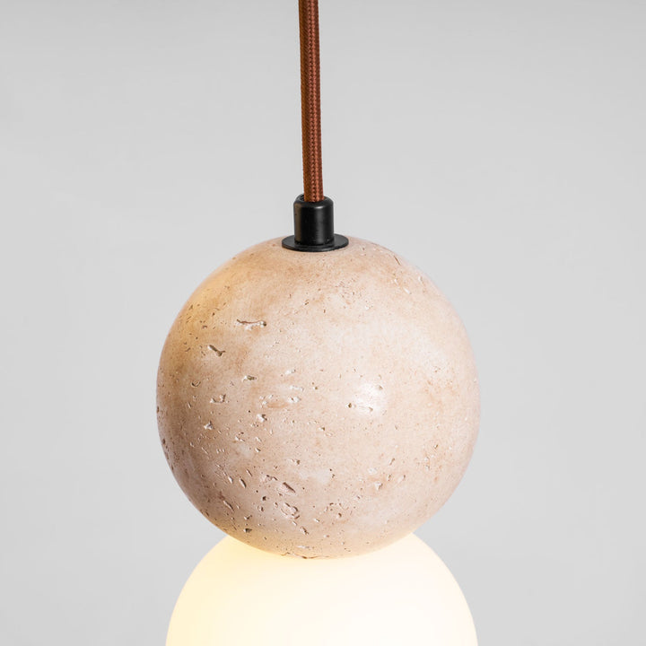 Lampa Wisząca Camille z Travertynu