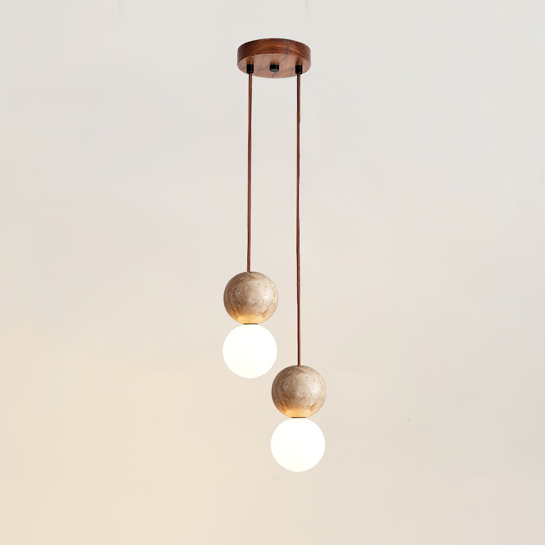 Lampa Wisząca Camille z Travertynu