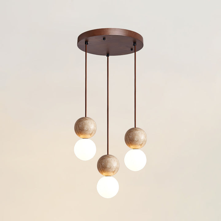 Lampa Wisząca Camille z Travertynu