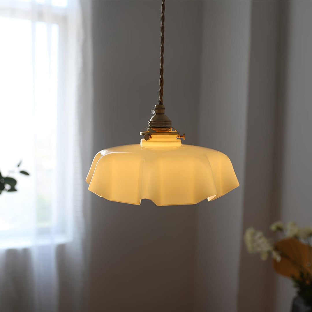 Francuska Lampa Wisząca Kwiatowa
