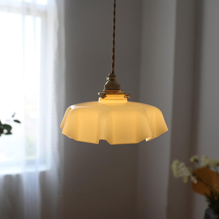 Francuska Lampa Wisząca Kwiatowa