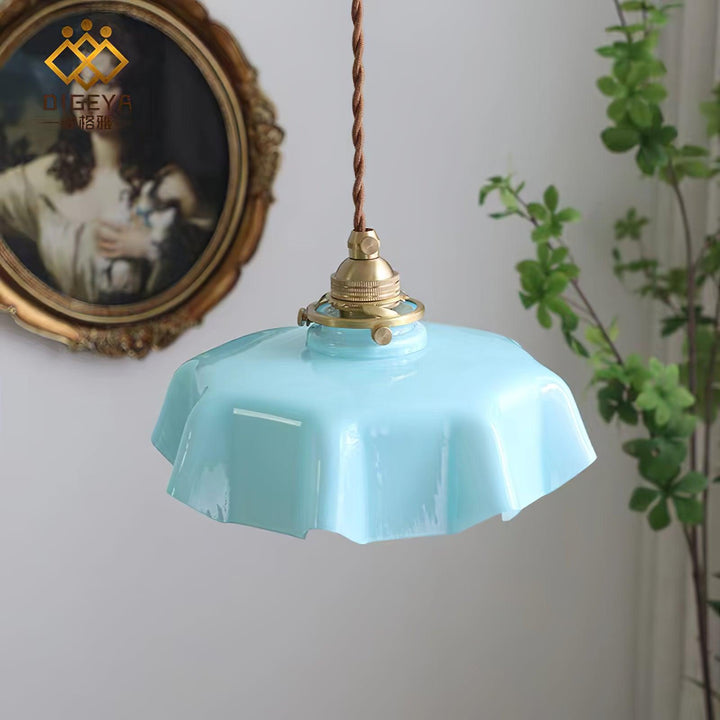 Francuska Lampa Wisząca Kwiatowa