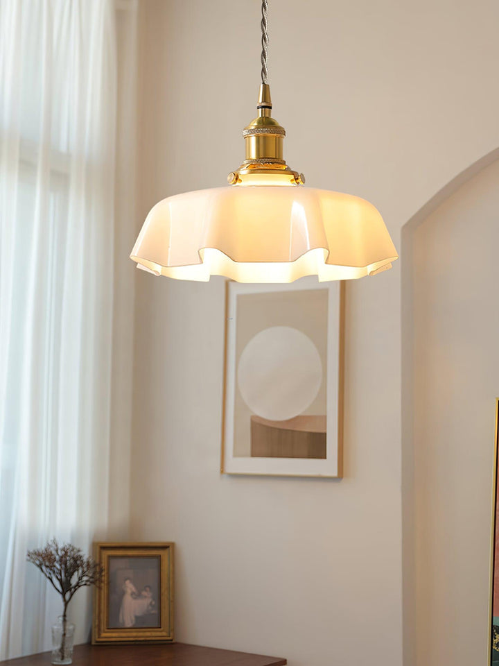 Francuska Lampa Wisząca Kwiatowa