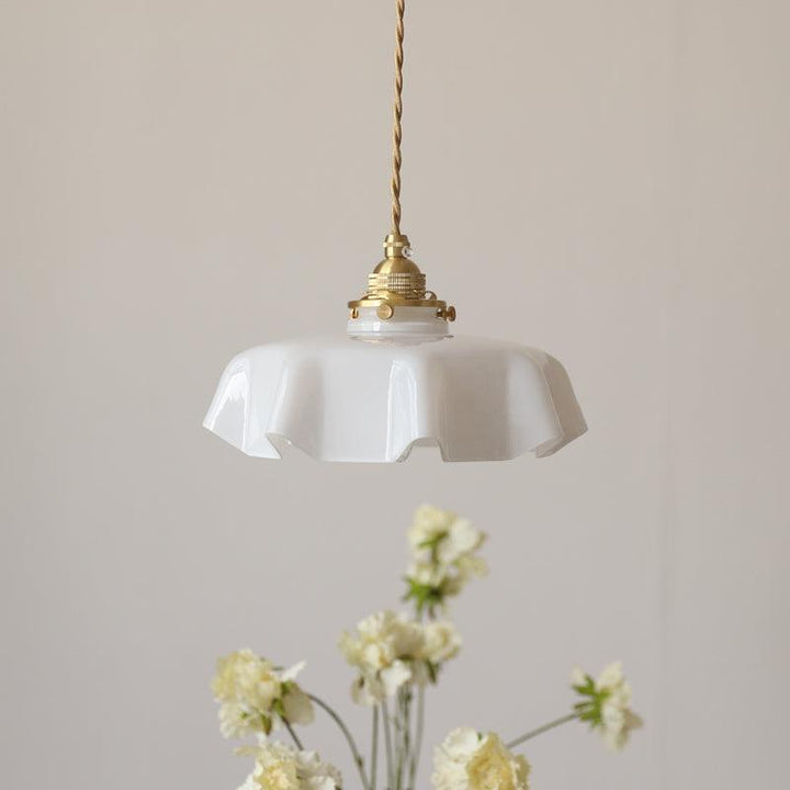Francuska Lampa Wisząca Kwiatowa