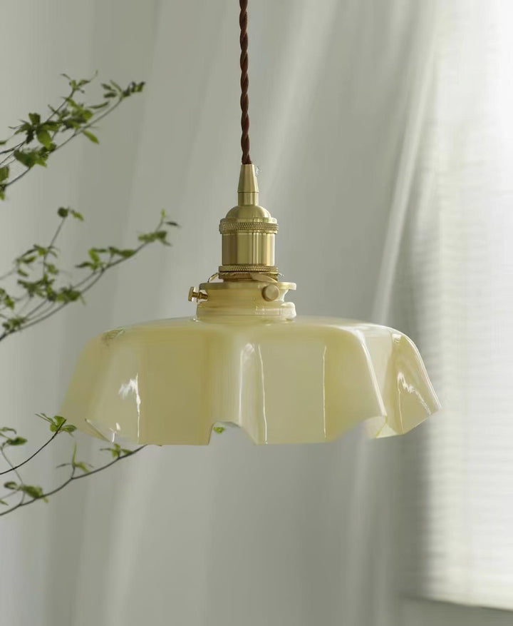 Francuska Lampa Wisząca Kwiatowa