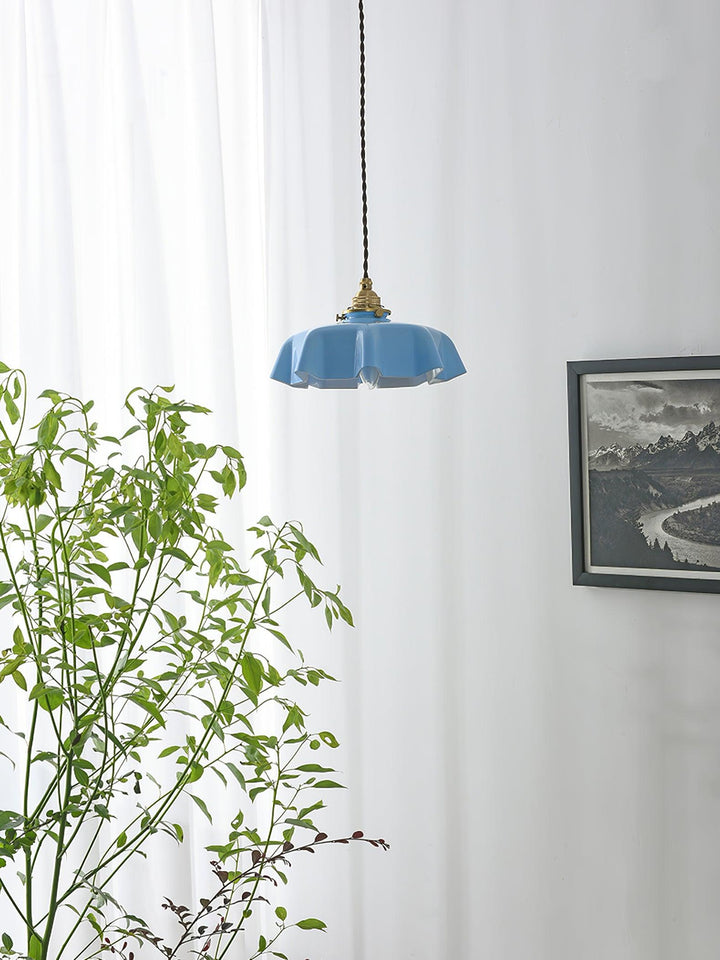 Francuska Lampa Wisząca Kwiatowa