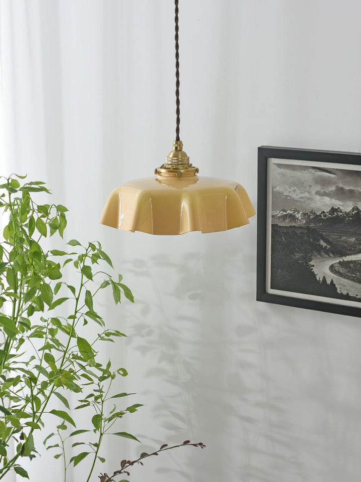 Francuska Lampa Wisząca Kwiatowa