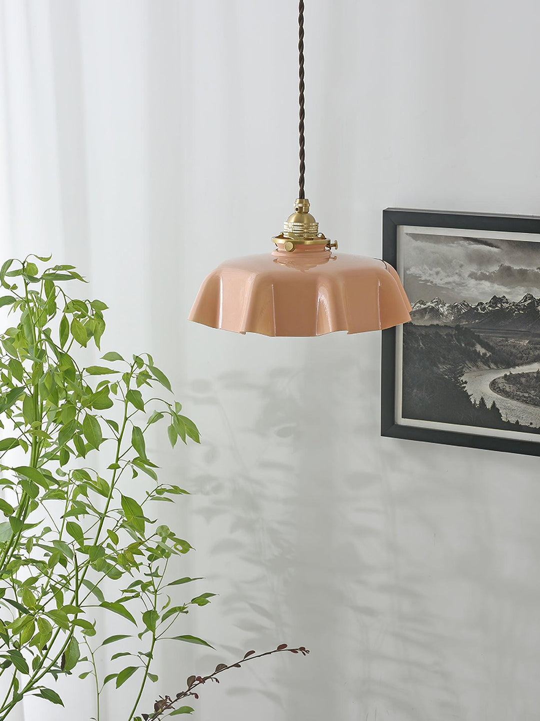 Francuska Lampa Wisząca Kwiatowa
