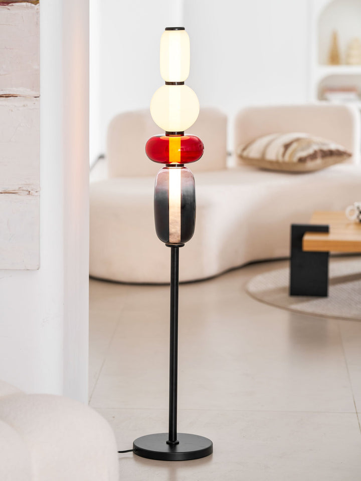Lampa podłogowa z cukrowego szkła