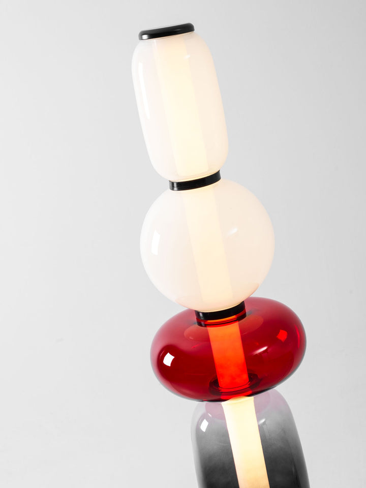 Lampa podłogowa z cukrowego szkła