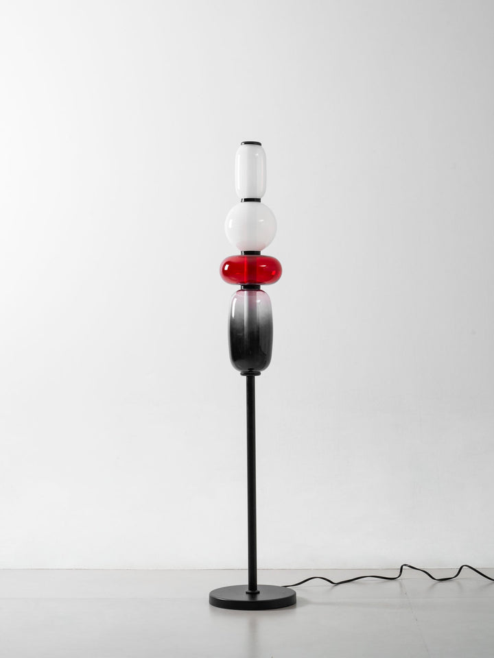 Lampa podłogowa z cukrowego szkła