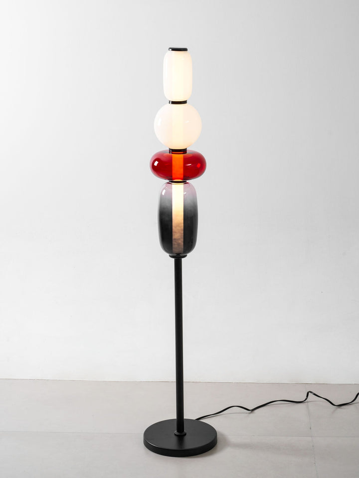 Lampa podłogowa z cukrowego szkła