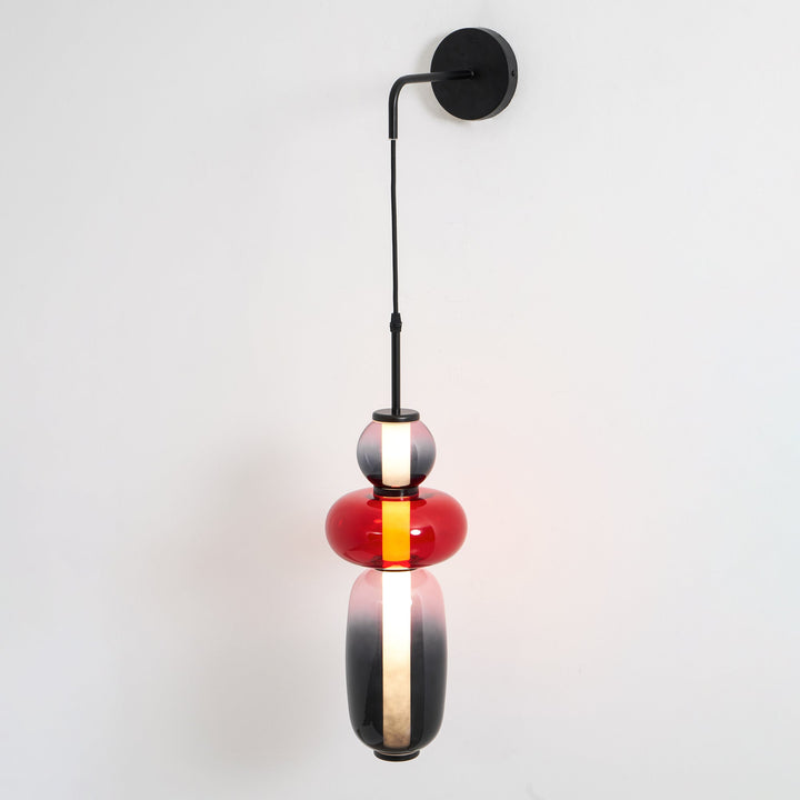 Lampa Ścienna z Kandyzowanego Szkła