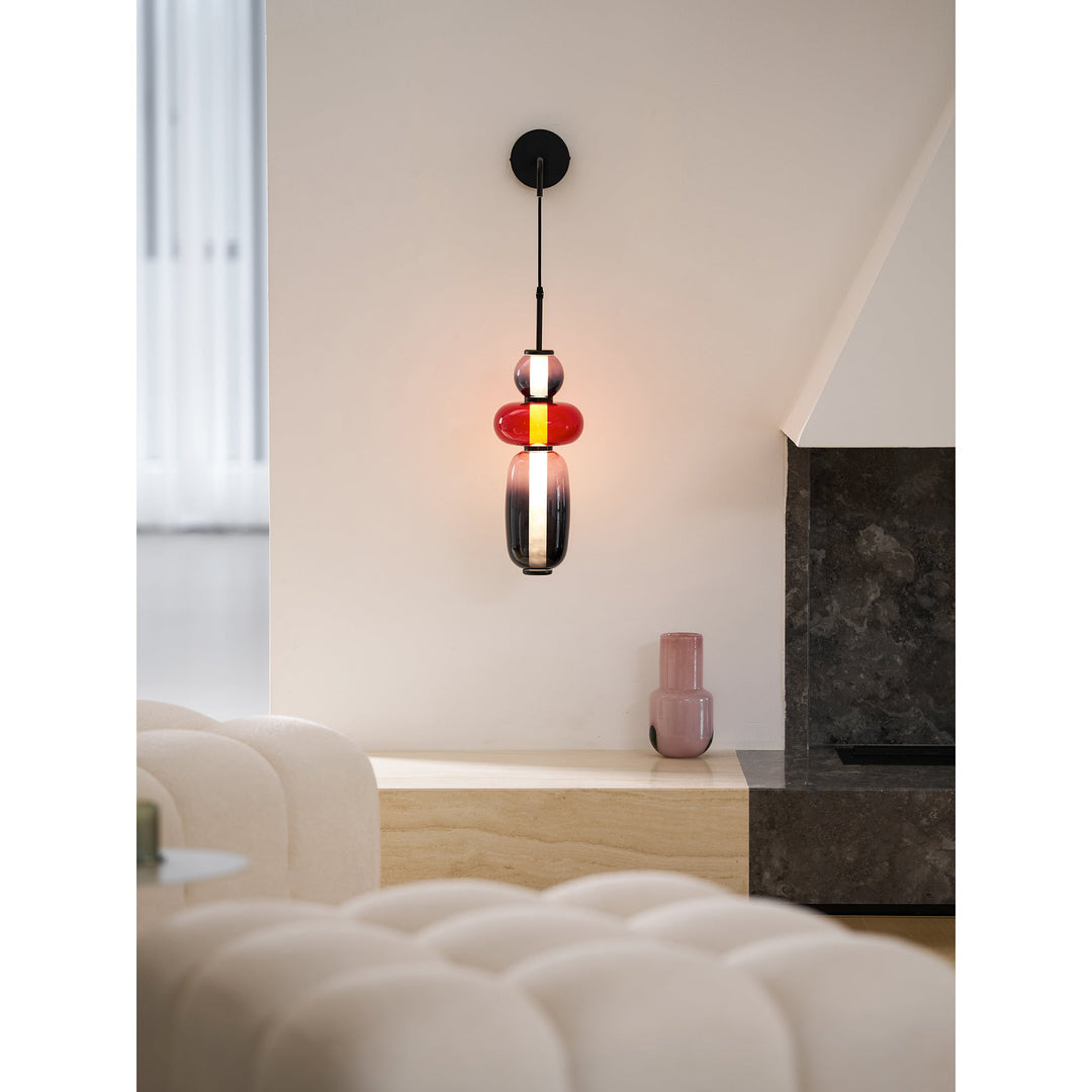 Lampa Ścienna z Kandyzowanego Szkła