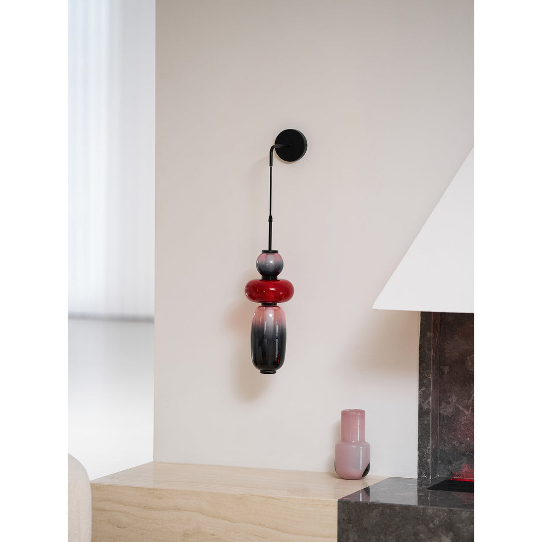 Lampa Ścienna z Kandyzowanego Szkła