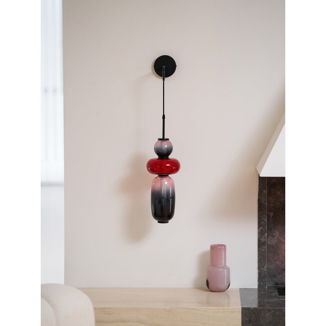 Lampa Ścienna z Kandyzowanego Szkła