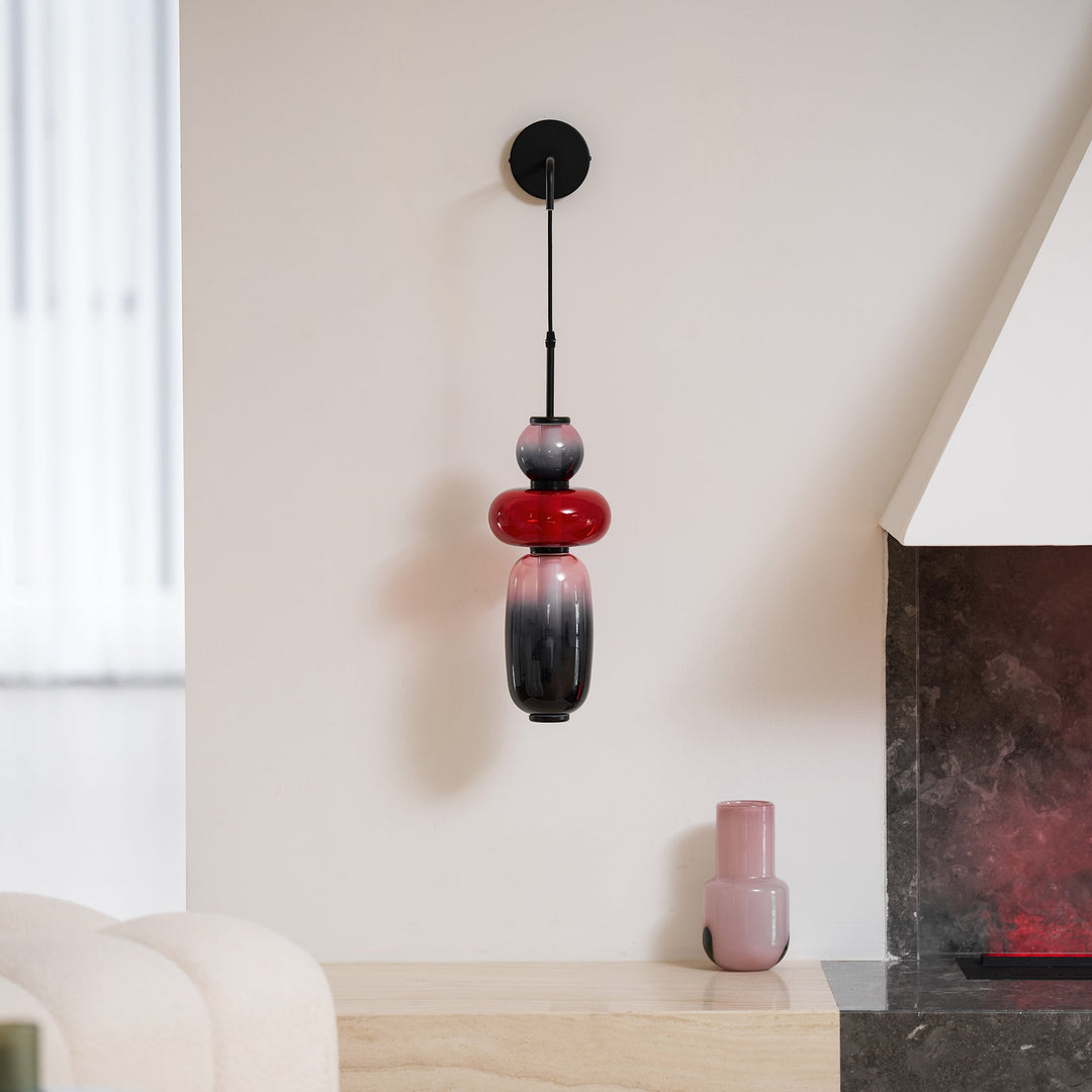 Lampa Ścienna z Kandyzowanego Szkła
