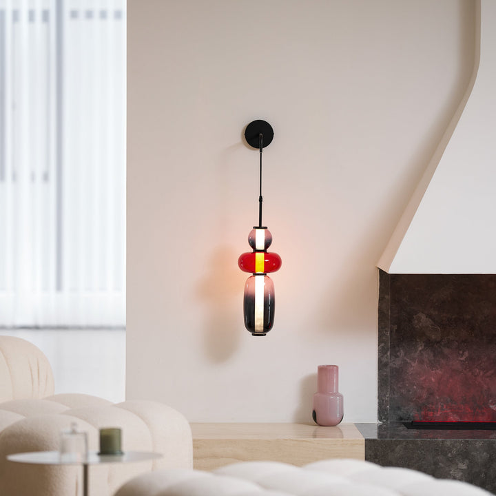 Lampa Ścienna z Kandyzowanego Szkła