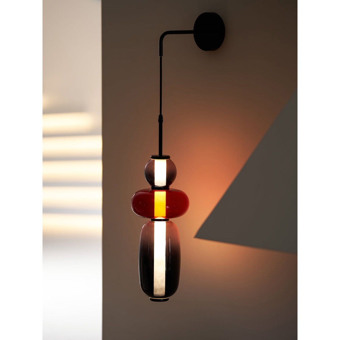 Lampa Ścienna z Kandyzowanego Szkła