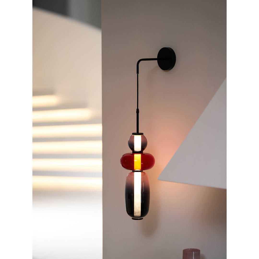 Lampa Ścienna z Kandyzowanego Szkła