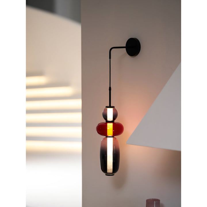 Lampa Ścienna z Kandyzowanego Szkła