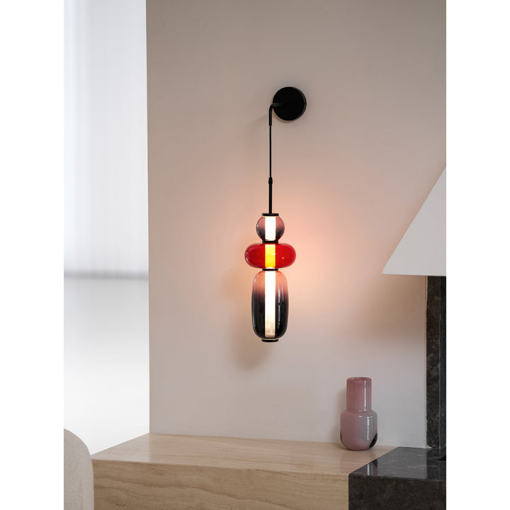 Lampa Ścienna z Kandyzowanego Szkła