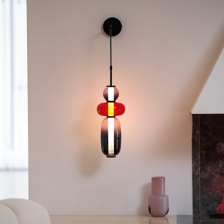 Lampa Ścienna z Kandyzowanego Szkła