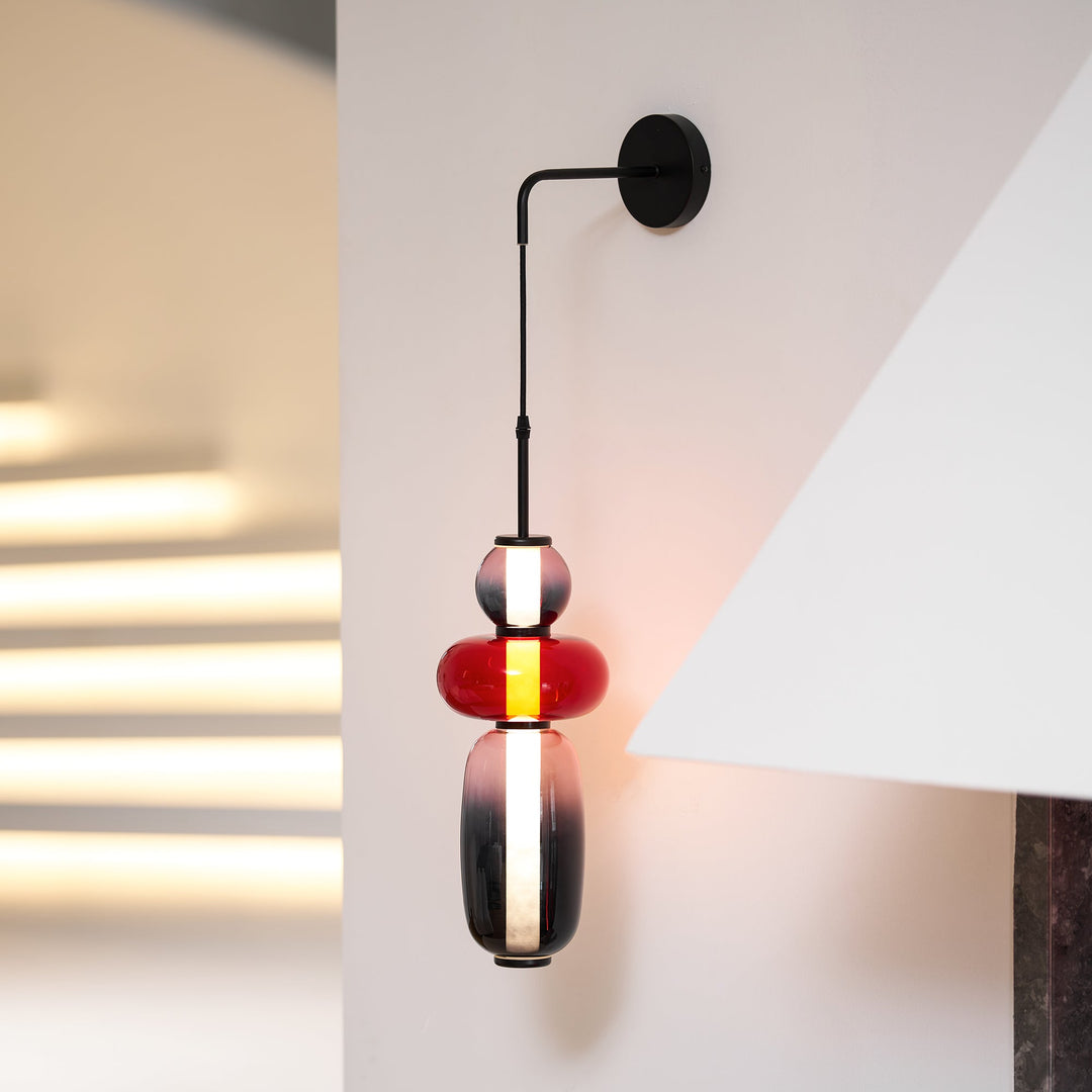 Lampa Ścienna z Kandyzowanego Szkła